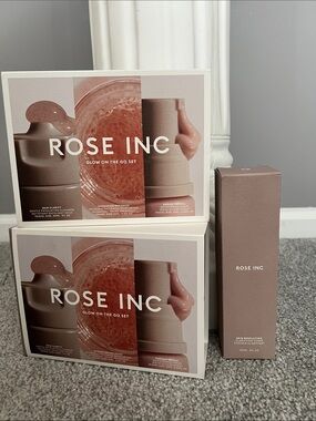 Rose Inc Glow On The Go Set - Dusty Rose